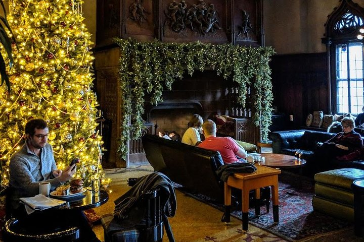 Immerse yourself in the cozy charm of Chicago’s holiday spirit surrounded by twinkling trees and festive decor while discovering the city’s hidden Christmas treasures.